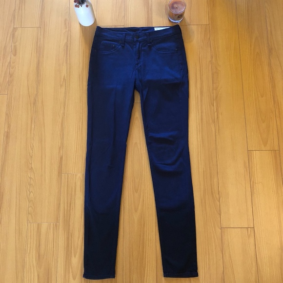 Rag & Bone Navy Ombre Plush Legging Jeans - Picture 2 of 7